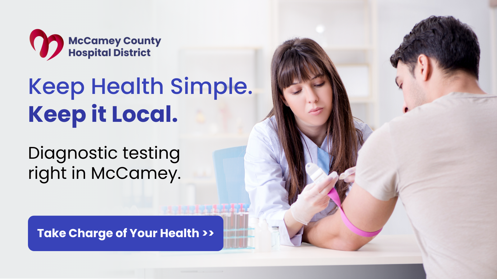 banner image promoting health simplified featuring a provider and young adult male with a provider