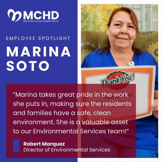 image of employee spotlight promoting the director of environmental services
