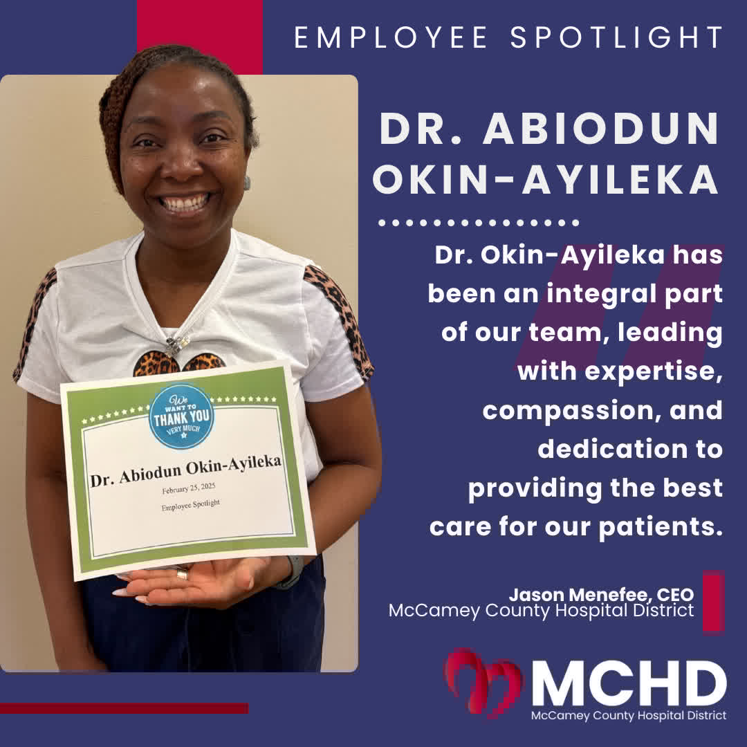 image of employee spotlight promoting a physician