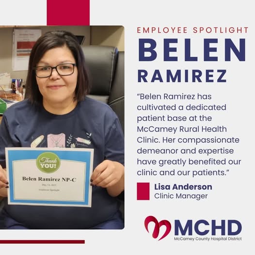 image of employee spotlight promoting the clinic manager
