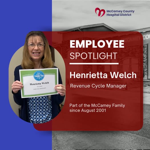 image of employee spotlight promoting the manager of revenue cycle