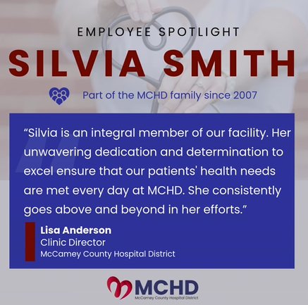 image of employee spotlight promoting the clinic director