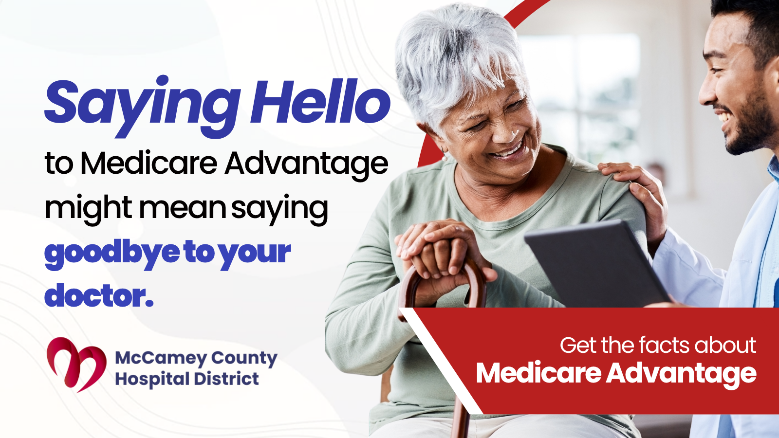 image of Medicare Advantage promotional message