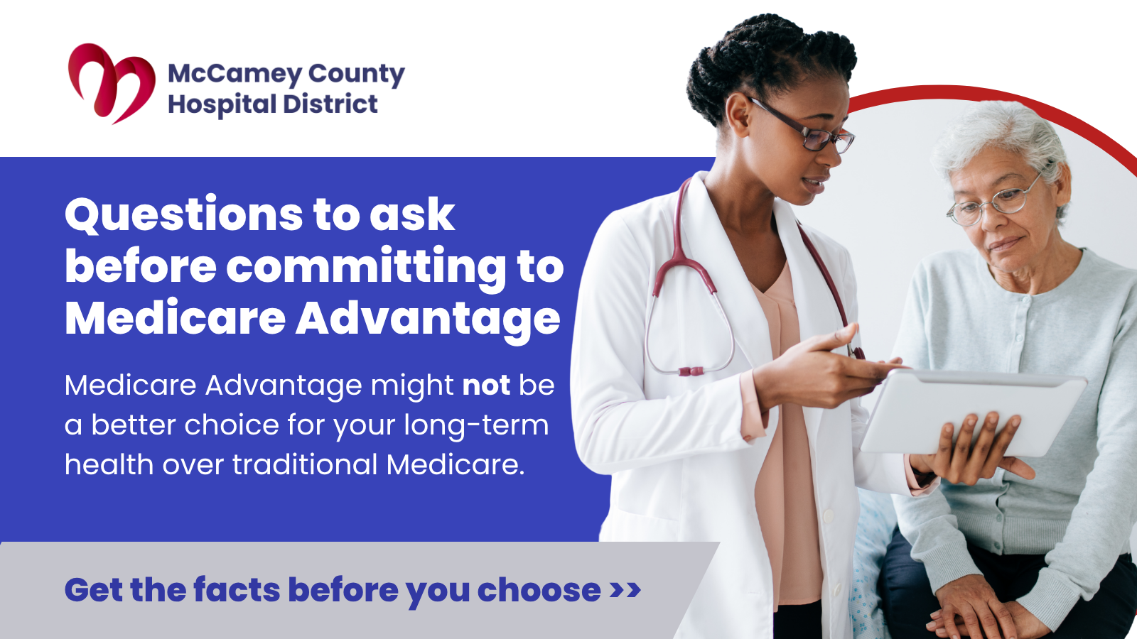 image of Medicare Advantage promotional message