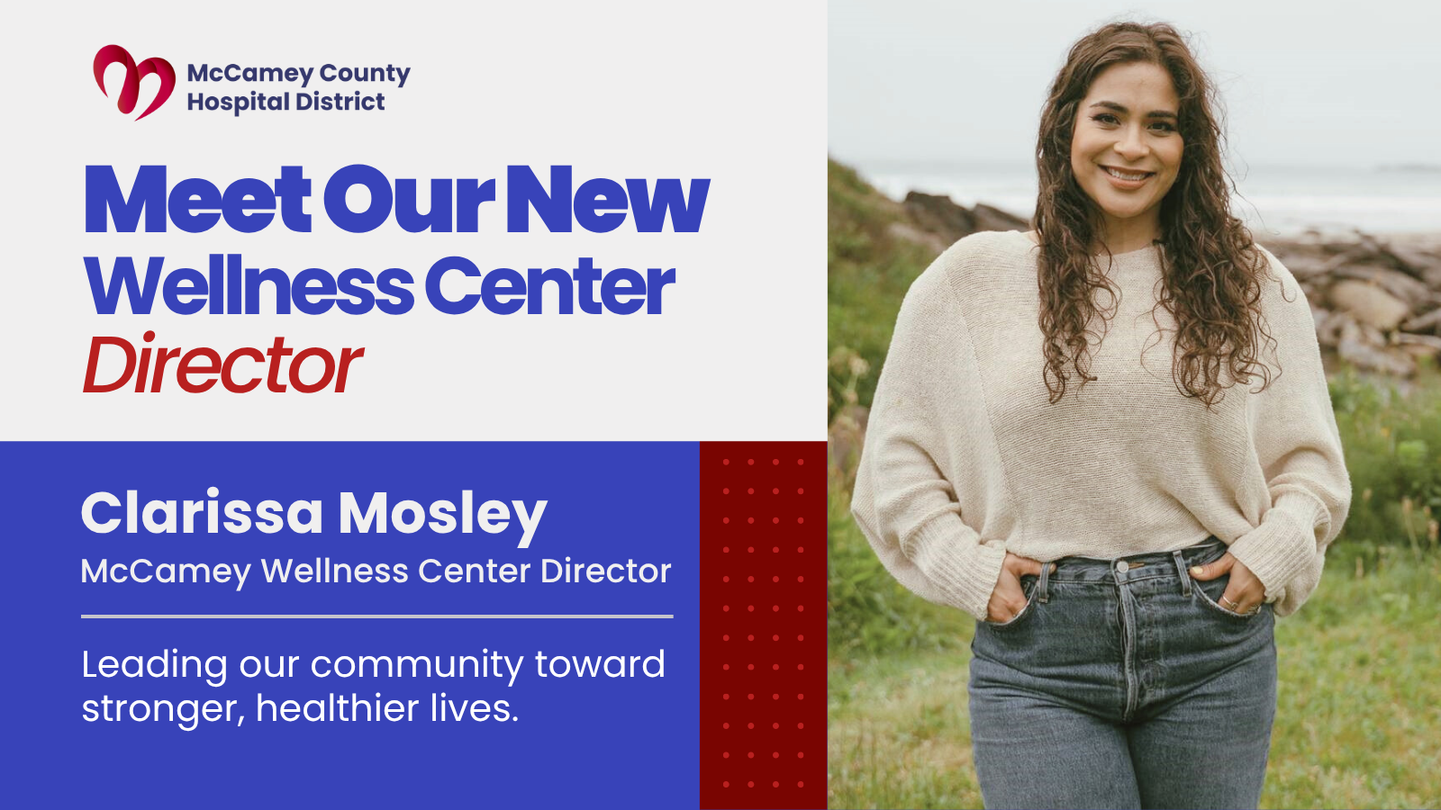 promotional image of new wellness center director