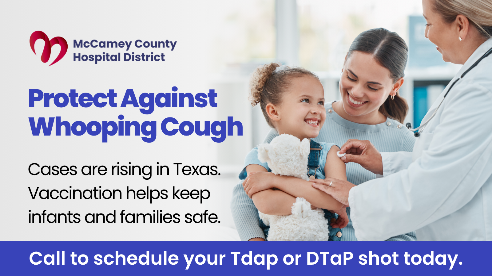 image promoting importance of whooping cough preparedness wih your Tdap and DTap shots